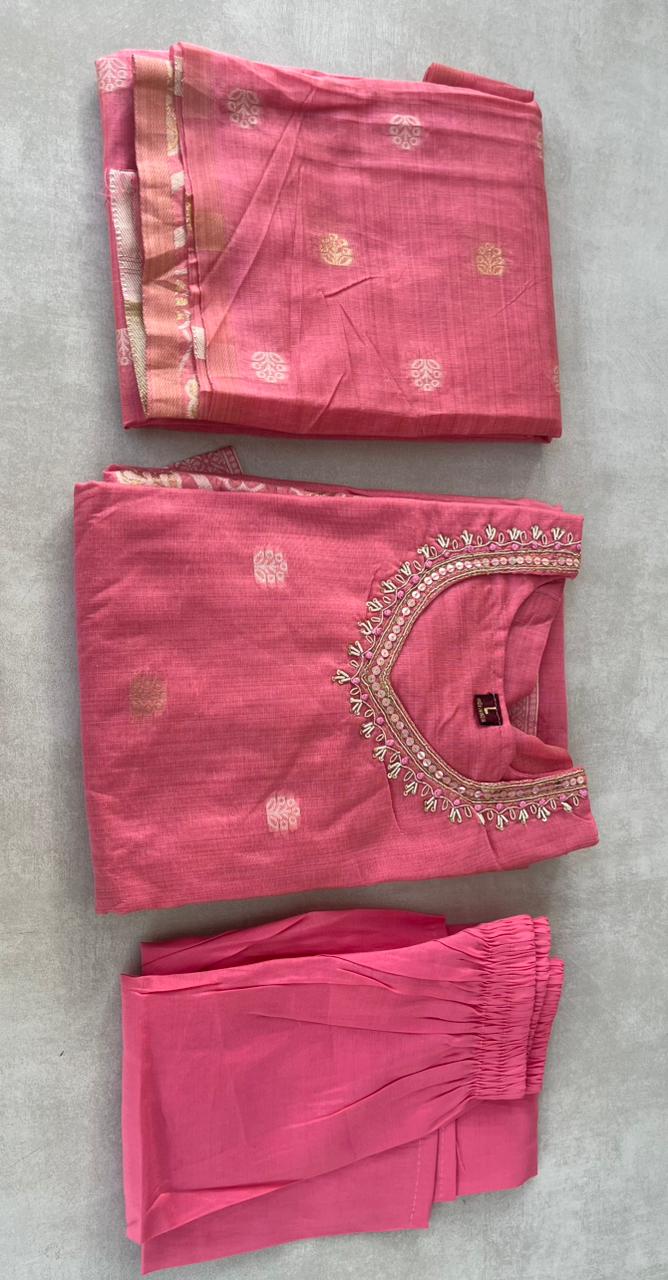 cotton churidar set