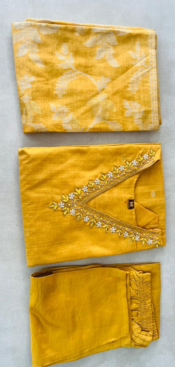 cotton churidar set